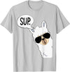 Funny Alpaca Gifts Accessories Alpaca Llama Sup T-Shirt - Silver Grey