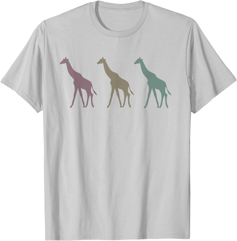 Niki Giraffes T-Shirt - Silver Grey