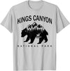 Retro Kings Canyon National Park Tees Vintage Kings Canyon National Park Bear Souvenir T-Shirt - Silver Grey