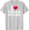 I love polar bears T-Shirt - Silver Grey