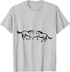 Clothing25 Horses! T-Shirt - Straight - Silver Grey