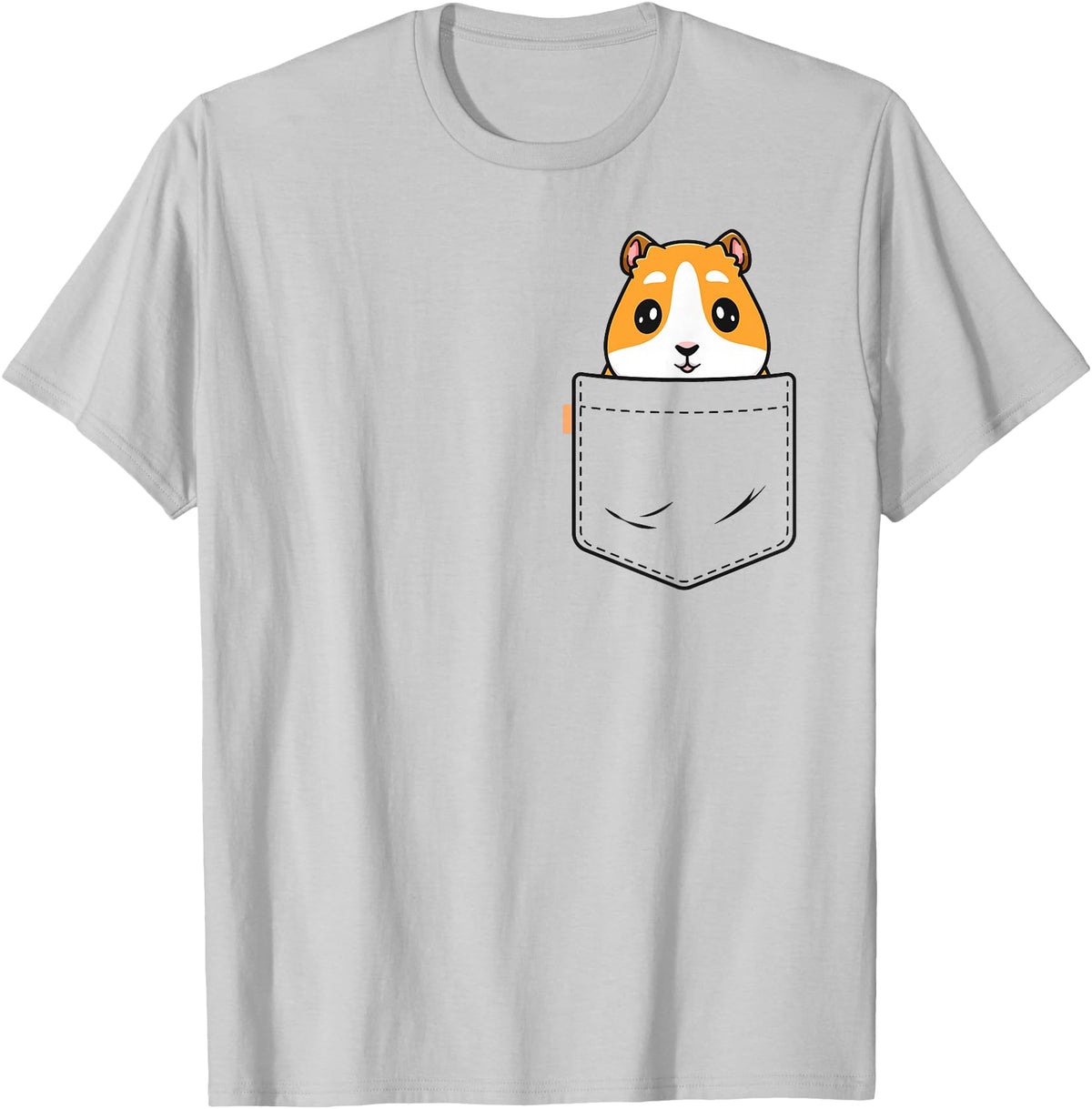 Guinea Pig by Hoy Haus Guinea Pig In Pocket Funny Gift For Guinea Pig Lover Owner T-Shirt - Silver Grey