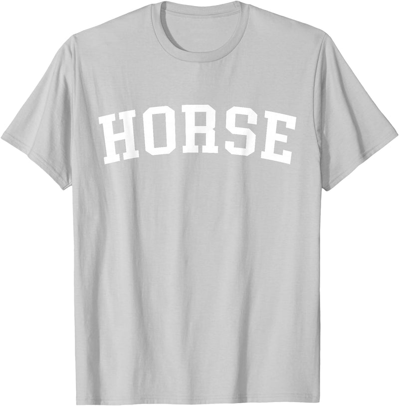 Horse - Style Horse T-Shirt - Straight - Silver Grey