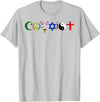 Bear In The Cloud Coexist T-Shirt - Silver Grey