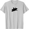 Pigs Flying Pig T-Shirt - Silver Grey