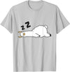 Sleeping Animals Tees And Gifts Llama Sleeping Tired Llama Napping Llama T-Shirt - Silver Grey
