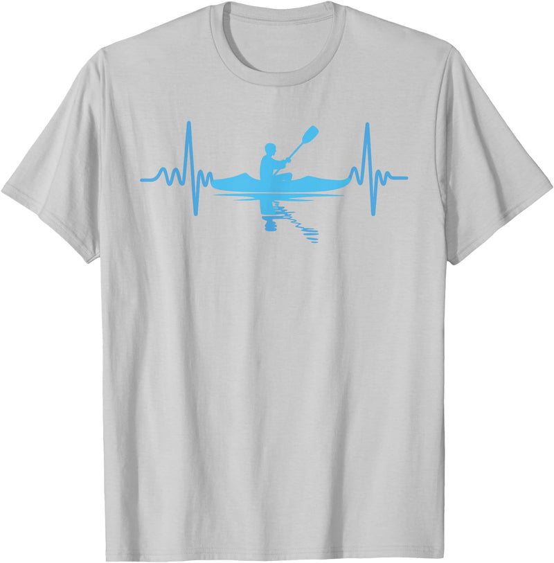Unique Kayak Gift Kayaking Accessories Kayak Stuff Kayak Novelty for Men Women Kayaker Kayaking Kayak Lover T-Shirt - Silver Grey