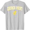 Official High School Fan Gear Church Point High School Battling Bears T-Shirt C2 T-Shirt - Silver Grey