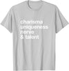 Bear-ly Gay Tees Funny Charisma Uniqueness Nerve Talent Gay Clothing T-Shirt - Silver Grey