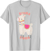 Cute Llama Shirts Drama Llama T-Shirt for Adults and Kids T-Shirt - Silver Grey