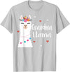 Me & Mommy Llama Co. Grandma Llama Cute Llamas Lover Best Grandmother Ever T-Shirt - Silver Grey