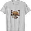 National Parks Nature Lovers Camping Apparel Katmai National Park Bear T-Shirt - Silver Grey