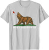 Dont Tread On Us Bear California Patriot Tee Don't Tread On Us California Bear Patriotic T-Shirt - Silver Grey