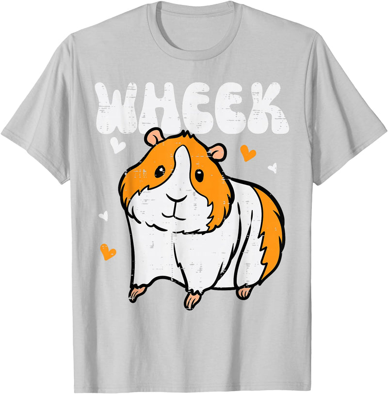 Guinea Pig Shirts For Men Women Kids Gift Guinea Pig Wheek Cavy Lover Rodent Girls Boys Kids Women Men T-Shirt - Silver Grey