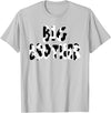 funny saying Gifts for Family Members and more Big Brother Cow Print Cow Pattern T-Shirt - Silver Grey