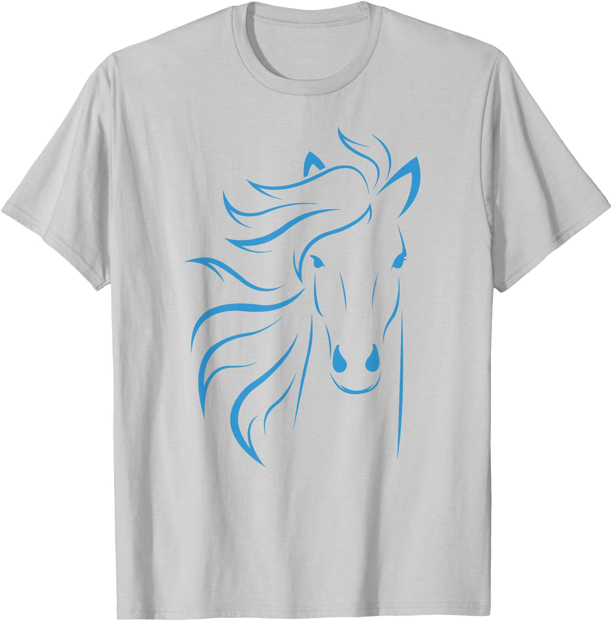 Horse Shirts Co20 Horse Lover Gifts Women's Equestrian Men Horseback Riding T-Shirt - Silver Grey