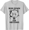 Bee Kind Tees Funny College Tests - Bear Down For Midterms T-Shirt - Silver Grey