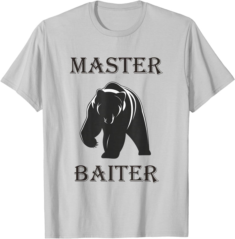 OutdoorMerch Master Bear Baiter Shirt T-Shirt - Silver Grey