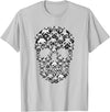 Funny Halloween Dog Costume Gift Idea Funny Skull Costume Men Women Pug Lover Halloween Dog T-Shirt - Silver Grey