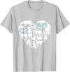 Polar beart lover heart gifts idea kids boys girls Polar Bear Lover Polar Bear Heart Valentine Gift Men Women T-Shirt - Silver Grey