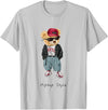 Funny Teddy Bear T-Shirt - Silver Grey