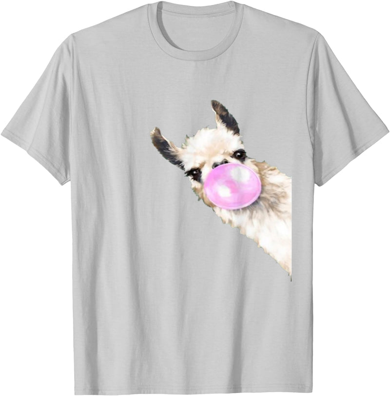 Funny Llama shirt animals costume girls mens Vintage Llama Women Shirt Llama Lovers for kids and girls T-Shirt - Silver Grey