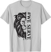 Lions international We Serve Lions outfits We Serve Lions Vintage Lions Club International T-Shirt - Silver Grey