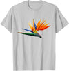 DDD Flowers Bird of Paradise Flower T-Shirt - Silver Grey