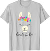 Gym is Bae Llama Bride to Be Wedding Bridal Shower Alpaca T-Shirt - Silver Grey