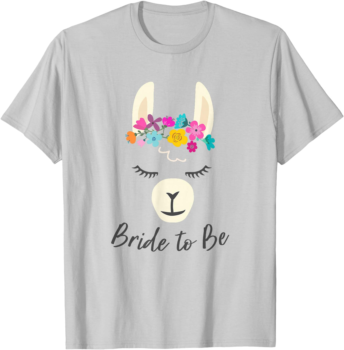 Gym is Bae Llama Bride to Be Wedding Bridal Shower Alpaca T-Shirt - Silver Grey