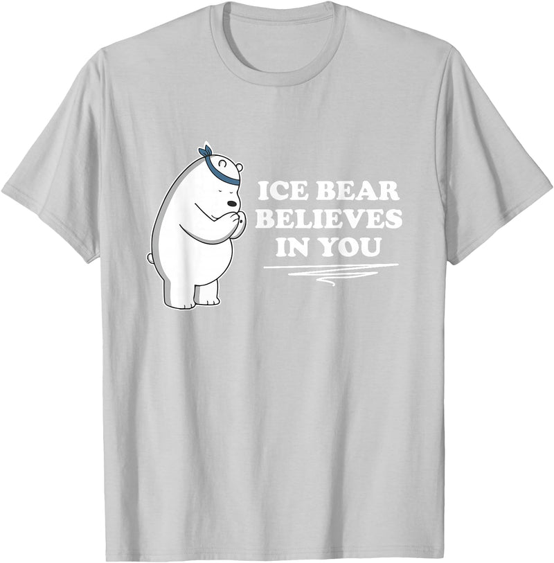 Mens Ice Bear Shirt Mens Ice Bear Tshirt Animal Gift Tee T-Shirt - Silver Grey