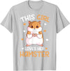 This Girl Loves Her Hamster Hammy Girls Hamster Lover T-Shirt - Silver Grey