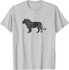 Vintage Lion Apparel Distressed Lion - Vintage Lion T-Shirt - Silver Grey