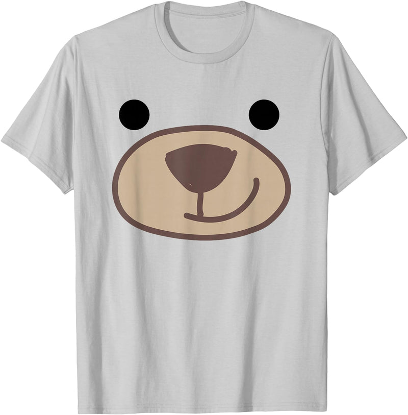 Halloween Brown Bear Animal Outfit Costume Halloween Cute Grizzly Bear Animal Costume T-Shirt - Silver Grey