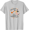 Disney Minnie Mouse Witching You A Magical Halloween T-Shirt - Silver Grey