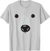 Polar Bear Halloween Animal Costume Top Polar Bear Kids Costume Bear Face Cool Zoo Polar Bear T-Shirt - Silver Grey