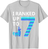 I Ranked Up to 7 Birthday Video Game Llama Piñata Birthday T-Shirt - Silver Grey