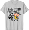 Holy Cow I'm 4 Birthday Boy Tee Gifts Cute 4th Cow Farm Animals Bday Holy Cow I'm 4 Birthday Boy T-Shirt - Silver Grey