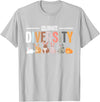 Celebrate Diversity Breeder for Rabbit Lovers T-Shirt in Silver Grey