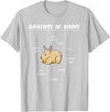Anatomy of Bunny Rabbit T-Shirt in Silver Grey