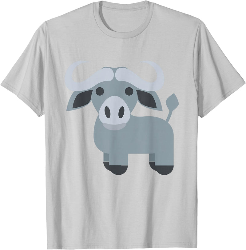Funny Easy Lazy Last Minute Costumes Water Buffalo Costume T-Shirt - Silver Grey