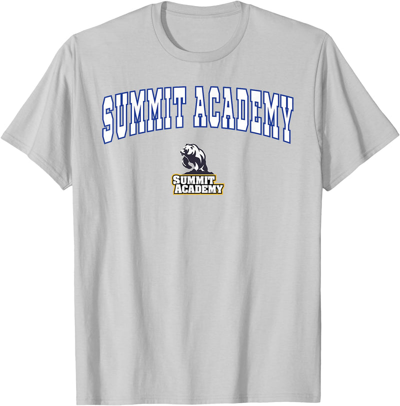 Official High School Fan Gear Summit Academy Bears T-Shirt - Silver Grey
