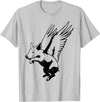Flying Pig Funny Animals Flying Pig with Wings Fly Pig Lovers T-Shirt - Silver Grey