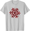 Christmas Snowflake buffalo plaid Holiday gifts Christmas snowflake buffalo plaid Holiday gift fun Winter T-Shirt - Silver