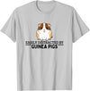 Guinea Pig Hideout Designs Easily Distracted by Guinea Pigs Funny Guinea Pig T-Shirt - Silver Grey