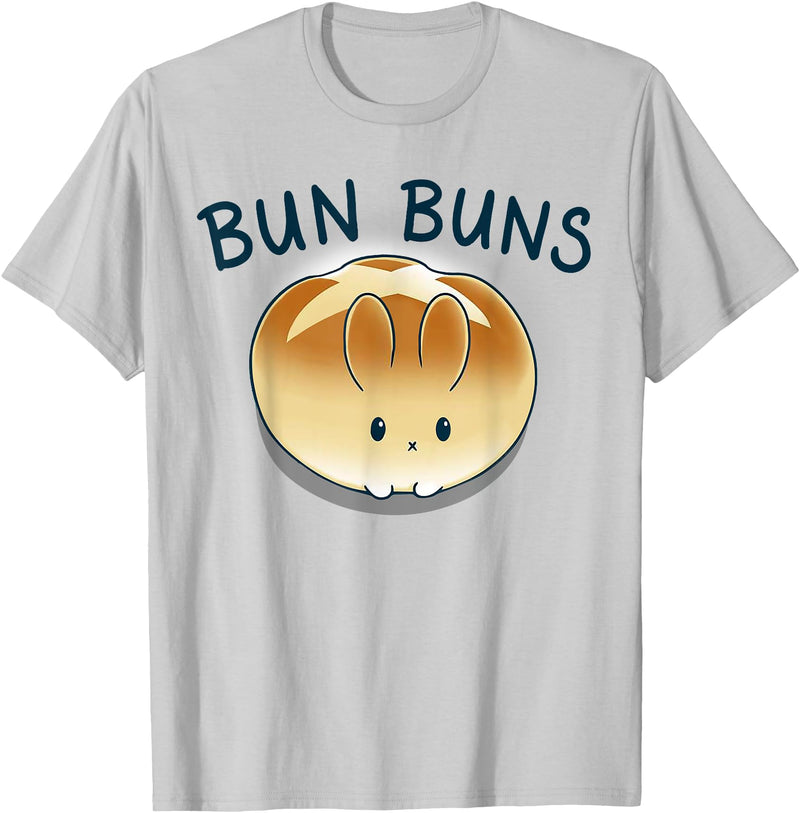 Bun Buns Bunny Rabbit T-Shirt in Silver Grey