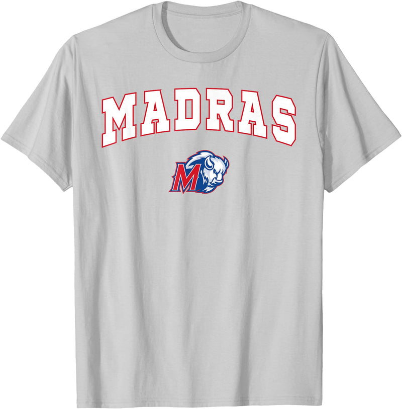 Official High School Fan Gear Madras High School White Buffalo T-Shirt - Silver Grey