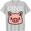 Pig Lover Shirts For Men Women Kids Oink Pig Face Cute Hog Head Girls Boys Kids Toddler Women T-Shirt - Silver Grey