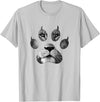 Lion Paw T-Shirts Lion Gifts Animal Paw Shirts Lion Paw Shirt Lion Lover Shirts Animal Shirts Lion Gift T-Shirt - Silver Grey