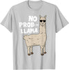 Funny Llama Gift Llama Lover Accessories & Stuff Funny Llama Design For Men Women Kids Llama Alpaca Animal T-Shirt - Silver Grey